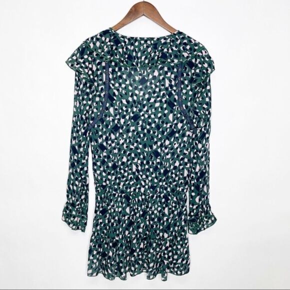 Suboo Green Foolish Print Ruffle Grommet Dress - Picture 2 of 10